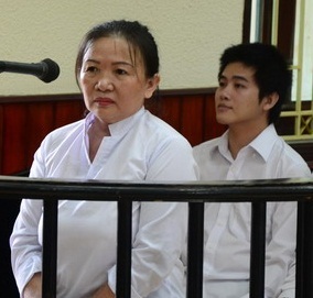 Bà Đào tại phiên tòa sáng nay (ảnh Thu Nguyễn)