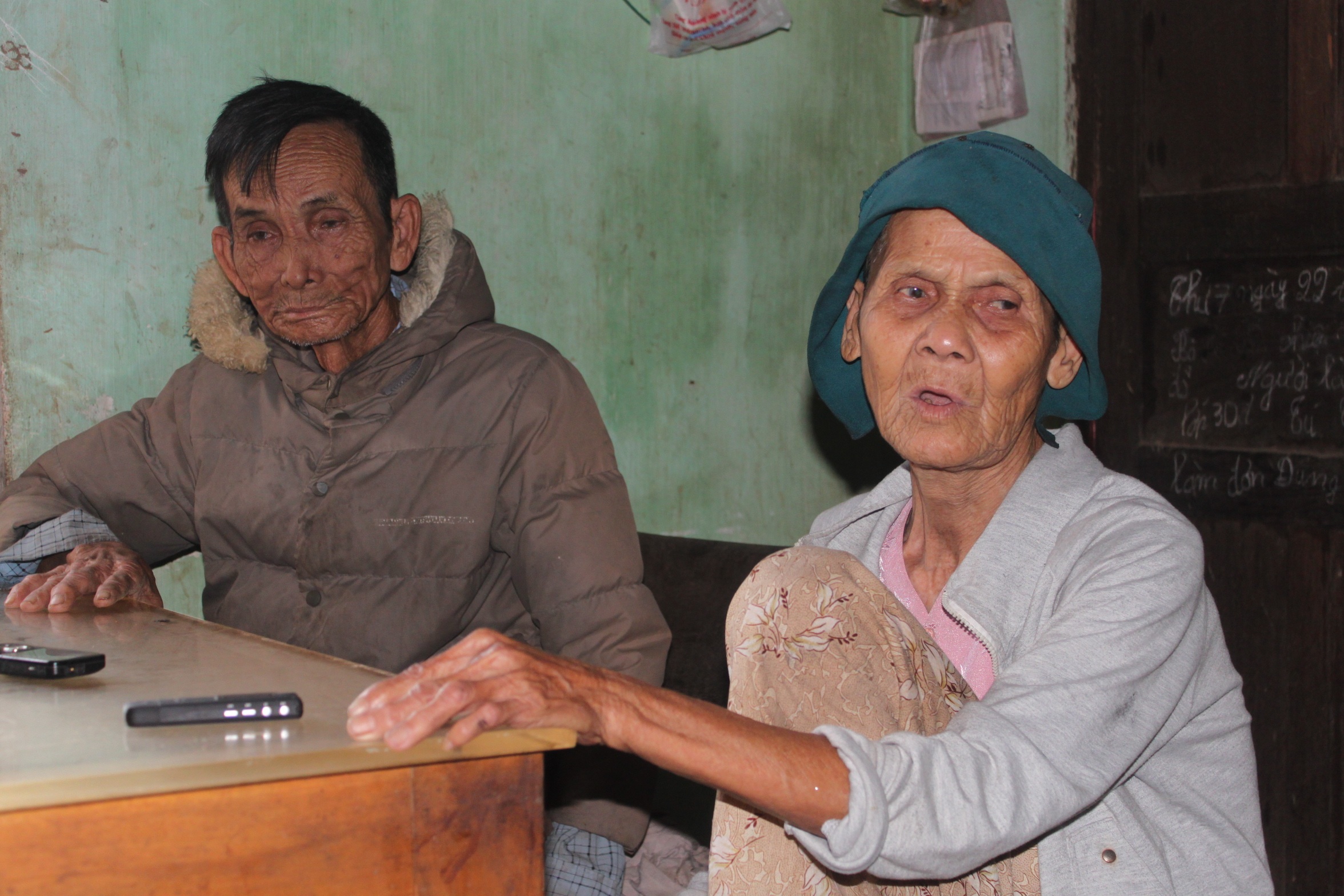 Hiện tại cụ Phiếu đang được chị gái và anh rể cưu mang  