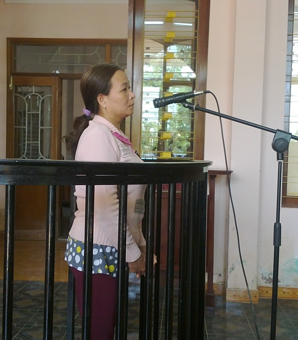 Chủ nhà trẻ không giấy phép bà Lê Thị Cúc Hoa tại tòa