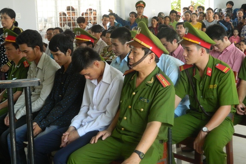 Các bị cáo tại tòa