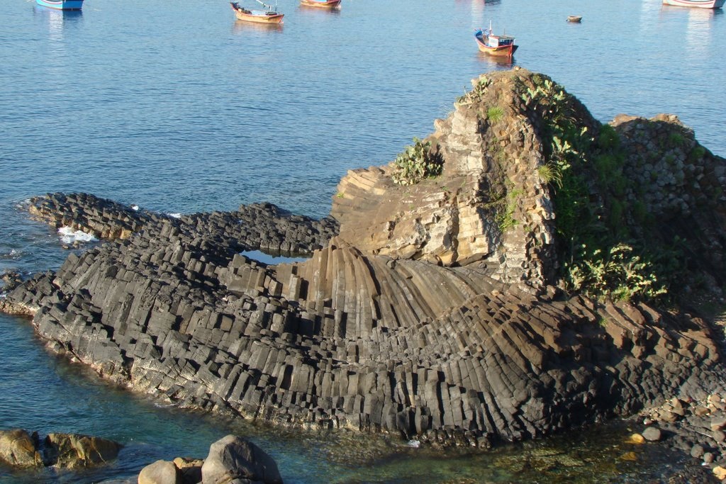 Gành Đá Đĩa (huyện Tuy An, Phú Yên) có một không hai ở Việt Nam 