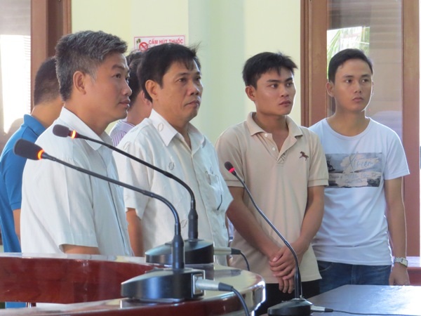 Các bị cáo tại tòa phúc thẩm sáng nay