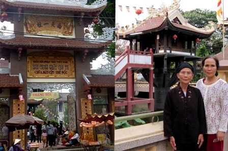 Chùa Phước Viên ở ngã tư Hàng Xanh (quận Bình Thạnh) cũng tấp tập từ sớm