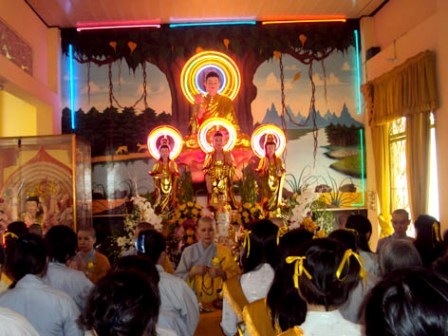 Được nghe kinh và những câu chuyện kể về công ơn cha mẹ (Tịnh thất Phước Quang, quận 9)