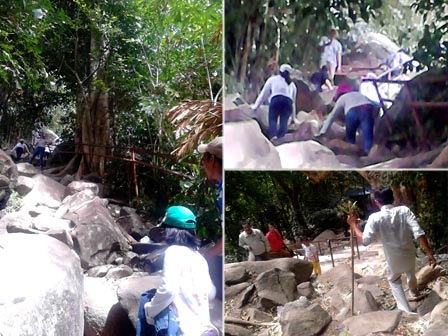 Khu vực Điện Bà càng đông hơn nữa