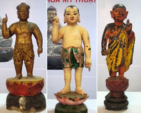 Chiêm ngưỡng tôn tượng Phật đản sinh qua nhiều thế kỷ - 4 Tôn tượng Phật đản sinh có niên đại từ thế kỷ 18 – thế kỷ 20 tại triển lãm