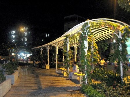 Khuya về, bờ kè yên tĩnh, mát mẻ có thể giúp người cao tuổi tìm được giấc ngủ ngon khi trở về nhà.