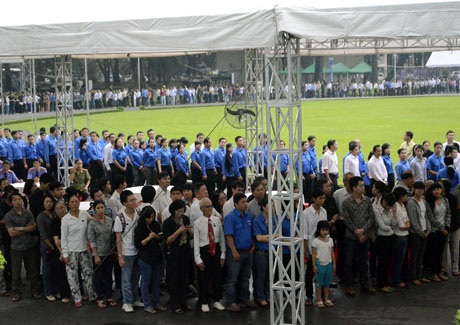 Gia đình cố Thủ tướng Nguyễn Văn Linh (Ảnh: Hồng Nhung)