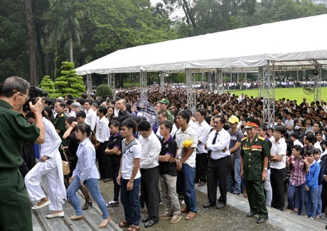 Trực tiếp lễ viếng Đại tướng Võ Nguyên Giáp