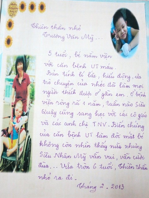 Lưu bút của cô Kim Phấn về những học trò đặc biệt của mình.