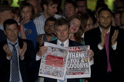 “Tuần báo lá cải” nhất nước Anh phát hành số cuối cùng - 1 “Tuần báo lá cải” nhất nước Anh phát hành số cuối cùng - 1