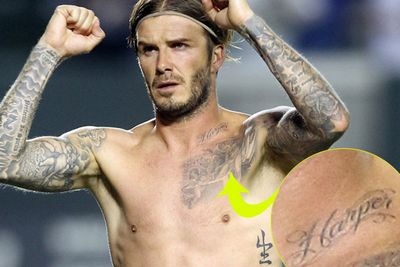 Khám phá 34 hình xăm của Beckham