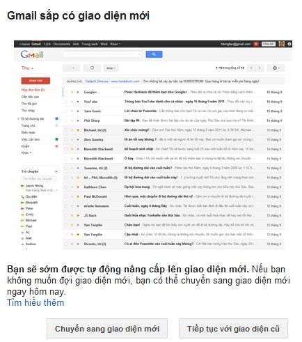Khám phá những tính năng và giao diện mới của GMail - 1