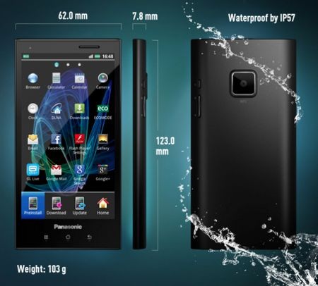 Smartphone chống thấm nước siêu mỏng của Panasonic - 2 Smartphone chống thấm nước siêu mỏng của Panasonic - 2