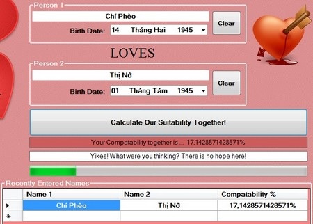 Công cụ "đo mức độ yêu" cho ngày Valentine - 3 Công cụ "đo mức độ yêu" cho ngày Valentine - 3