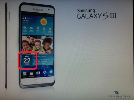 Giám đốc Samsung tiết lộ ngày ra mắt Galaxy S III