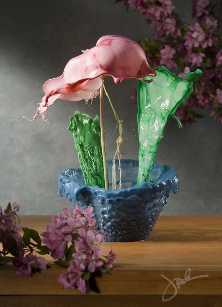 Tuyệt đẹp bộ ảnh nghệ thuật từ chất lỏng