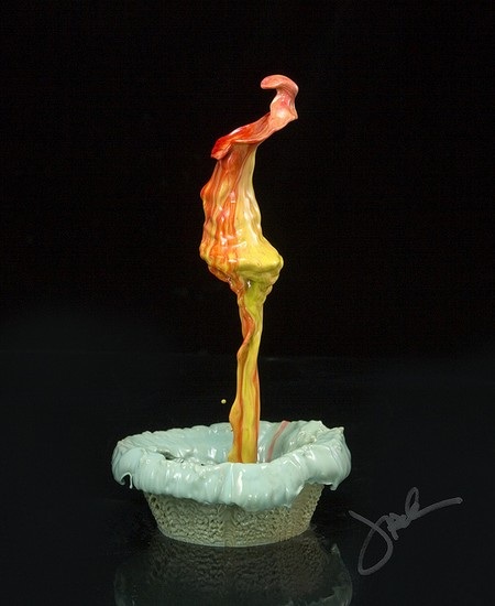 Tuyệt đẹp bộ ảnh nghệ thuật từ chất lỏng