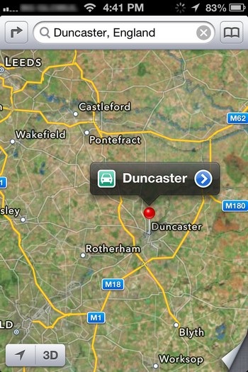 Tương tự, thành phố Doncaster ở Anh cũng được Apple chuyển thành Duncaster