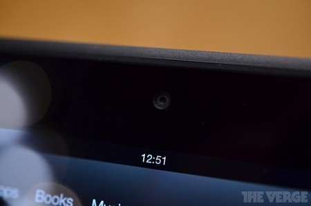 Cận cảnh webcam HD ở mặt trước