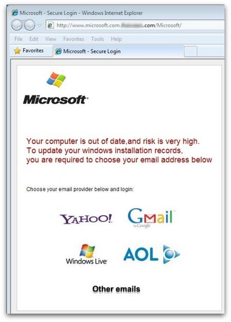 Cảnh báo email mạo danh Microsoft đánh cắp mật khẩu người dùng - 2 Trang web lừa đảo, yêu cầu người dùng chọn tài khoản để đăng nhập