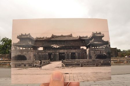 Ấn tượng Việt Nam “xưa và nay” qua bộ ảnh lồng trong ảnh - 35 Đại Nội Huế, trong giai đoạn 1925-1930