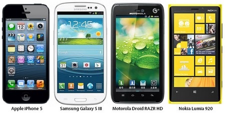 iPhone 5 so sánh với Galaxy S III, Lumia 920, Droid Razr HD - 1 iPhone 5 có vượt trội so với các đối thủ “nặng ký” khác trên thị trường?