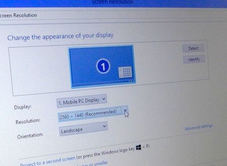 Thông tin về độ phân giải trên sản phẩm