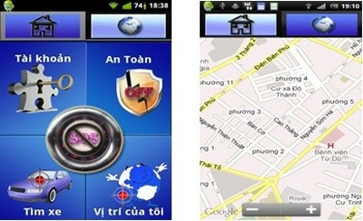 Cảnh báo trộm và định vị xe gắn máy thông qua điện thoại di động - 1 Hệ thống có thể sử dụng thông qua cú pháp tin nhắn hoặc giao diện ứng dụng trực tiếp trên ĐTDĐ