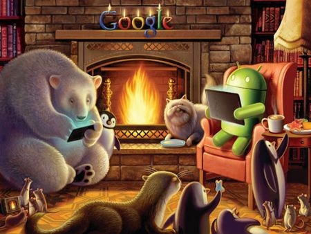 Một trong những hình ảnh thú vị mà nhóm phát triển Android dành tặng người dùng