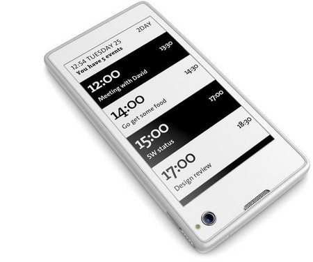 Thông tin hiển thị trên màn hình E-Ink ở mặt sau của máy