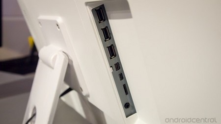 Các cổng kết nối ở mặt sau màn hình