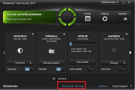 Những tính năng chính của BitDefender Total Security 2013