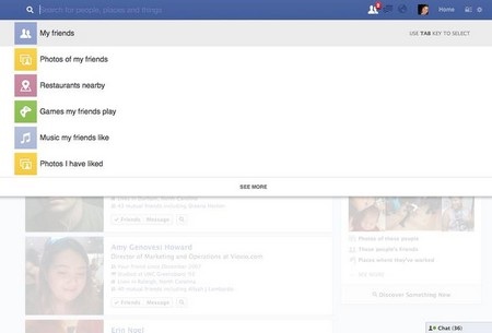 Graph Search cho phép người dùng tìm kiếm thông minh hơn trên mạng xã hội của mình