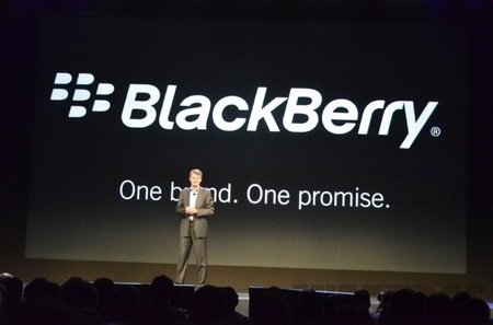 Logo cùng khẩu hiệu mới của BlackBerry, thay cho tên gọi RIM trước đây