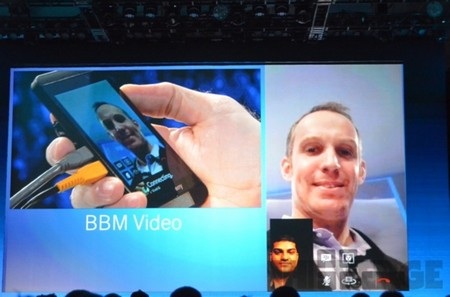 Chức năng gọi điện video trên ứng dụng BBM