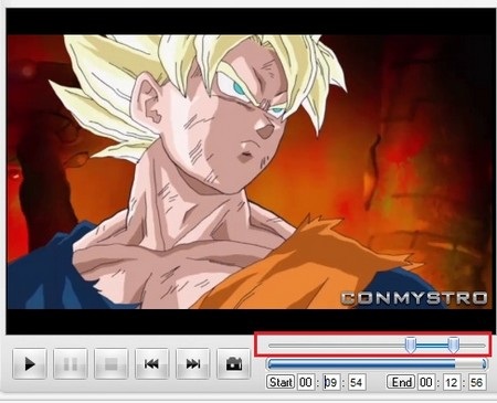 Bảng bên phải cho phép bạn thiết lập thông số của ảnh động sau khi trích xuất từ đoạn video.
