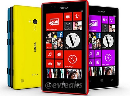 Lumia 720 có nhiều nét tương đồng với Lumia 820