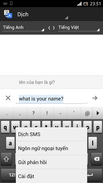 Dịch thuật bằng Google Translate mà không cần kết nối Internet