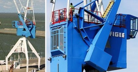 Bề ngoài vẫn giữ nguyên hình dạng của một chiếc cần trục thông thường