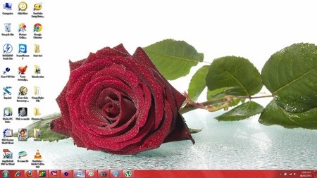 Bộ giao diện hoa hồng dành cho Windows 7