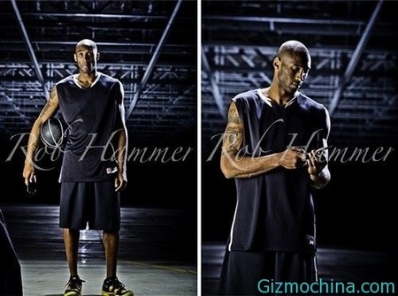 Ngôi sao bóng rổ Kobe Bryant trong hình ảnh quảng cáo của Lenovo P780