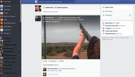 Giao diện có sự thay đổi so với News Feed hiện tai