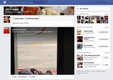 Theo dõi cập nhật từ toàn bộ bạn bè (All Friends)