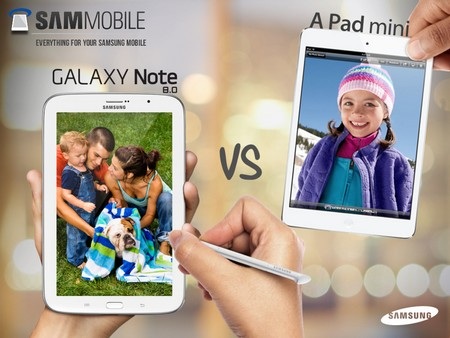 Samsung “dìm hàng” iPad Mini trong quảng cáo Galaxy Note 8.0