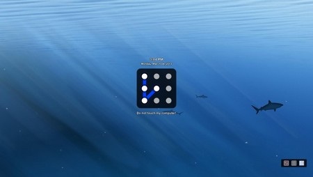 Giao diện khóa màn hình tạo ra bởi Eusing Maze Lock