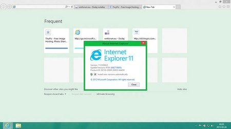 Internet Explorer 11 xuất hiện trên Windows Blue