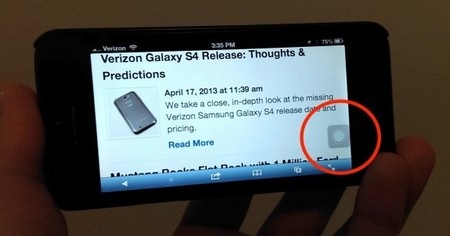 Để có được điều này, vào Settings -> General -> Accessibility -> AssistiveTouch -> On.