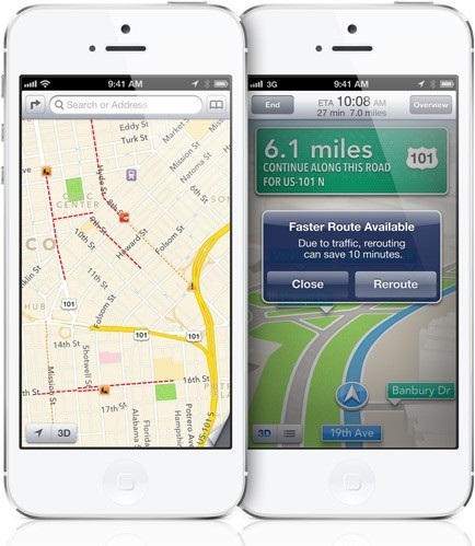 Tới Maps -> Tap on the bottom right corner -> Tap Show Traffic.