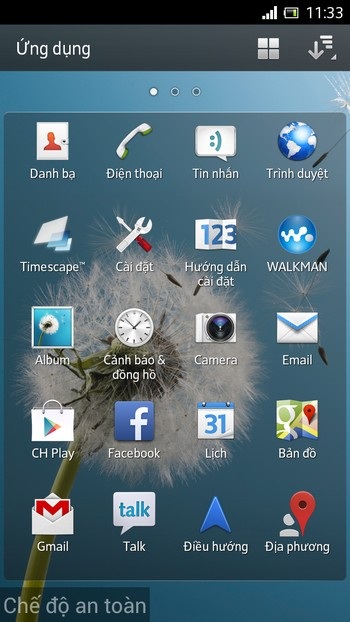 Thủ thuật kích hoạt chế độ Safe mode trên thiết bị chạy Android - 2 Thiết bị chạy Android sau khi đã truy cập vào “chế độ an toàn” (Safe mode)